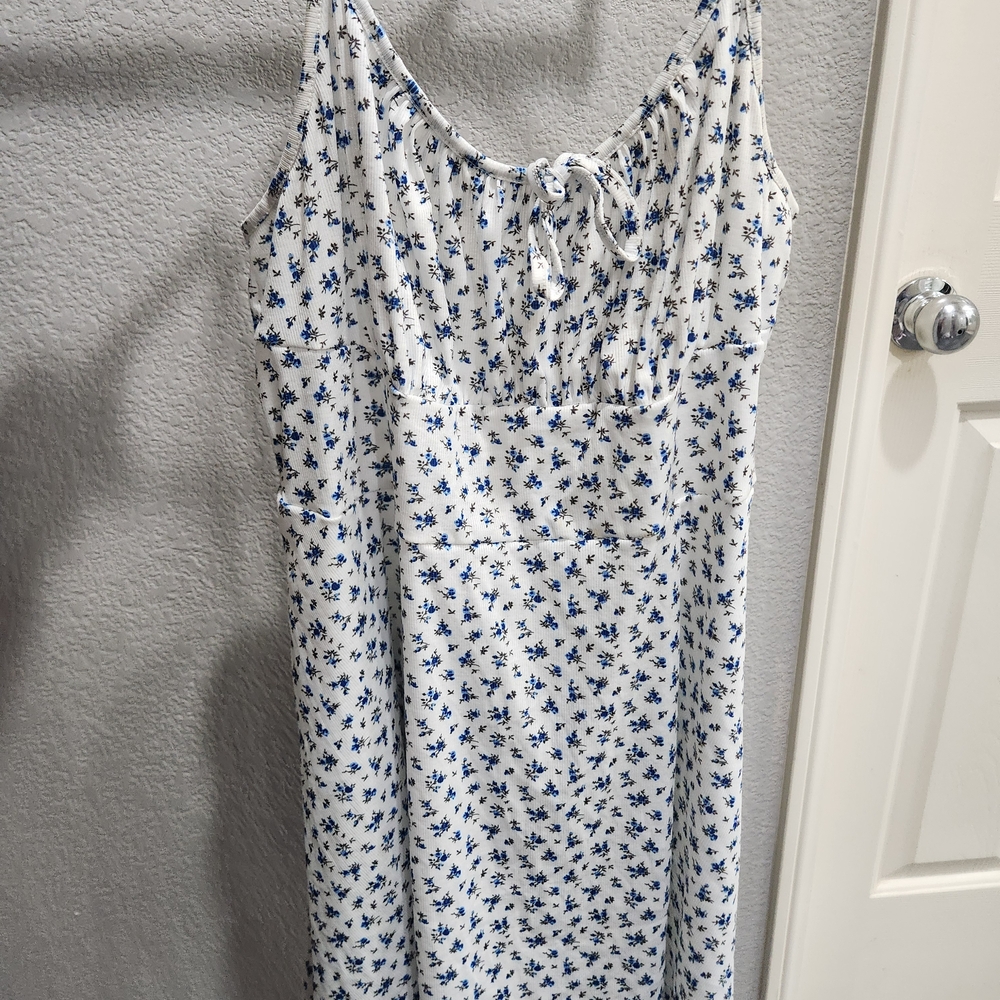 Floral Print Sleeveless Dress